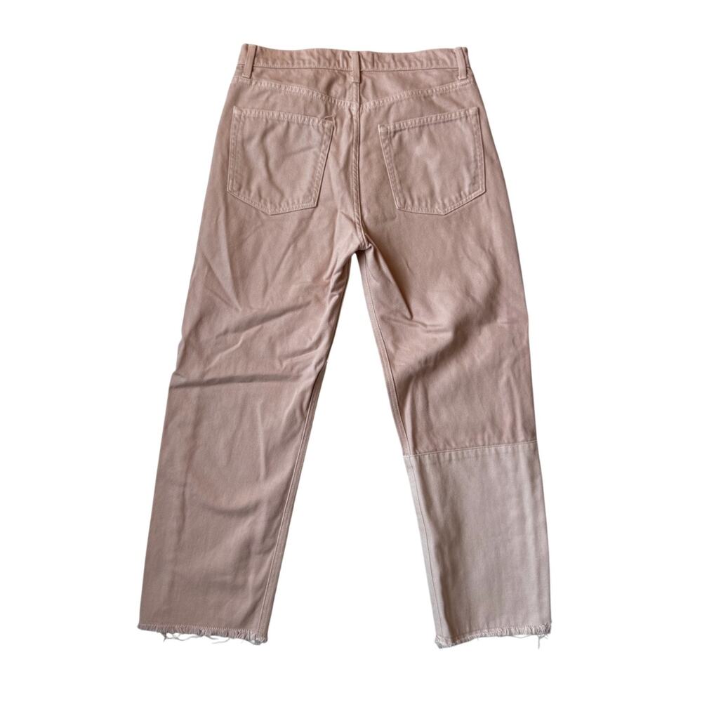 Reformation Ryan Tonal Patch Jeans 29 Pink Festival Patchwork Denim Colorblock - Picture 13 of 16